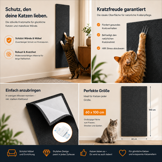 KratzSchutz – Selbstklebende Katzenmatte