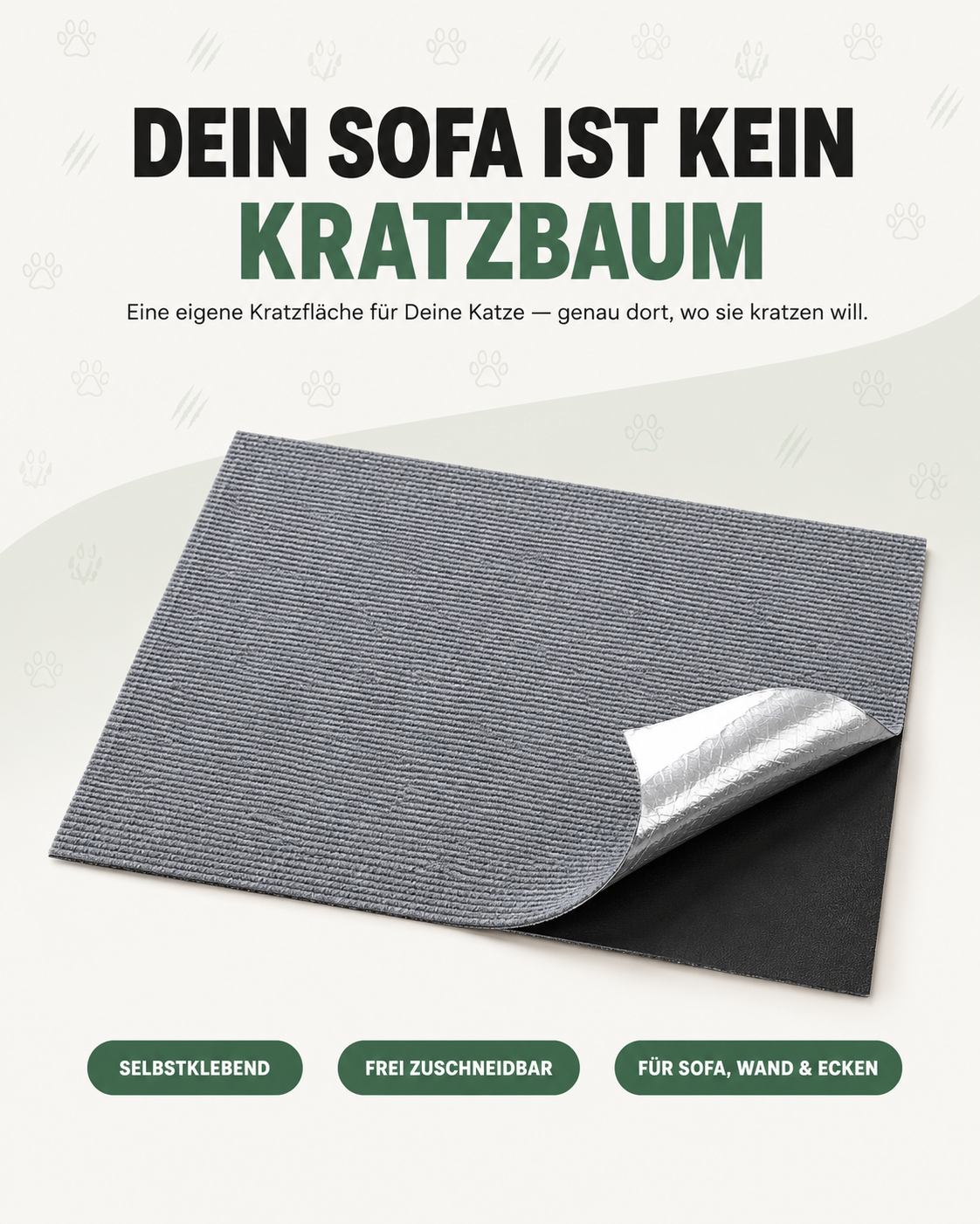 KratzSchutz – Selbstklebende Katzenmatte